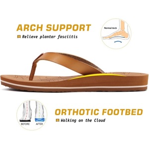 Xmistuo <span class=keywords><strong>Infradito</strong></span> da Yoga da <span class=keywords><strong>Donna</strong></span> con Suola Spessa, Supporto Arco Plantare, Traspiranti, Asciugatura Rapida, in Pelle, con Suola Esterna in EVA, per l'Estate, Moda Transfrontaliera - Product Image 4