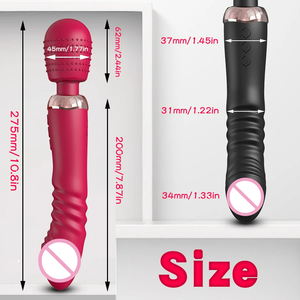 10-Frequenz-Vibrator und 5-Frequenz-Verlängerung <span class=keywords><strong>G</strong></span>-Punkt-Dildo Klitoris-Stimulator Paar-Vibrator für Frauen - Product Image 6