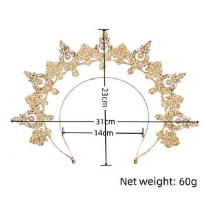 باروك onna Goddess مبالغ فيه Halo rotro madhair إكسسوار لباس الرأس لأداء الكرة - Product Image 3