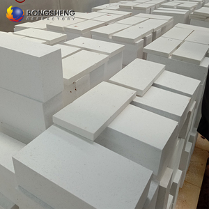 Alta Temperatura 1700 ° Ladrillos de Alúmina Electrofundida C, Alta Pureza 90% Al2O3, <span class=keywords><strong>Ladrillo</strong></span> de Corindón Refractario para Revestimiento de Hornos - Product Image 4