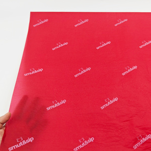 Customized <strong>Red</strong> 17g Specialty <strong>Paper</strong> for Shoe Clothes Gift <strong>Wrapping</strong> Eco-Friendly New Design Logo Printed Packaging Tissue <strong>Wrapping</strong> - Product Image 1