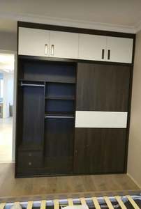 Armario de Madera Moderno y Duradero con Puerta Corredera para el Hogar, Hoteles, Dormitorio Funcional, Armario para Ropa, Uso General, Muebles para el Hogar - Product Image 4