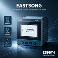EASTSONG ES96Y-I Medidor de Panel 96x96 Monofásico Amperímetro 5A Corriente CA LED Clase 0.5 RS485 Modbus RTU para Tableros de Distribución IP65 Alta Temperatura