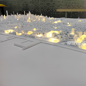 แบบจำลองสถาปัตยกรรมสำหรับการวางผังเมือง การออกแบบที่อยู่อาศัยและถนน - แบบจำลองโต๊ะทรายพร้อมการออกแบบแบบจำลอง 3 มิติ และไฟ LED - Product Image 5