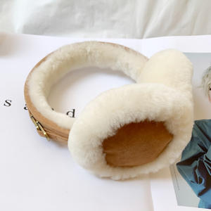 Di alta qualità per giovani signore in pelliccia di <span class=keywords><strong>agnello</strong></span> copricetto in tinta unita orecchio muffola in pelliccia calda - Product Image 3