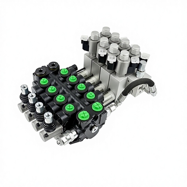 New SN60 Series Sectional Multi-way Valve 1~12 Spools Optional Multiple Control Modes Hydraulic Control Valve for Engineering