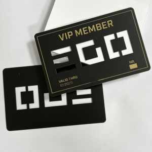 บัตรโลหะ NFC สีดำเงาพรีเมียม แบบไฮบริด หน้าว่างสำหรับพิมพ์สกรีน 216  ความหนา 0.8 มม. พร้อมบรรจุภัณฑ์ของขวัญ เป็นมิตรกับสิ่งแวดล้อม - Product Image 4