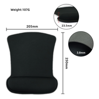 Tapis de souris ergonomique rectangulaire irrégulier personnalisé en tissu doux à thème anime avec repose-poignet pour ordinateur portable, bureau et maison