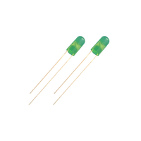Diode électroluminescente ronde à trou traversant de 4 mm, rouge, blanc, vert, jaune, bleu, conforme RoHS, pour signalisation, fabrication OEM/ODM