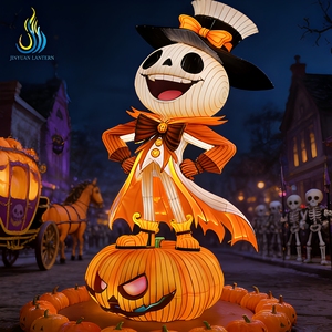 Lanterne Citrouille Fantôme Personnalisée Faite à la Main, Étanche, pour <span class=keywords><strong>Halloween</strong></span> – Offre Spéciale - Product Image 4