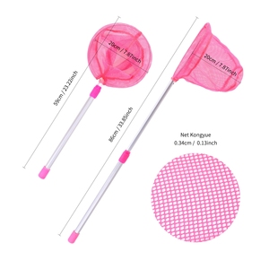 En gros Épuisette de pêche pour enfants en alliage d'<span class=keywords><strong>aluminium</strong></span> avec poignée en maille et cordon de maintien pour la pêche en plein air et la capture de truites - Product Image 3