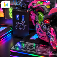 Simulateur de course automobile Arcade 5DX, machine de jeu vidéo, simulateur de conduite à 2 joueurs, fonctionne avec des pièces de monnaie