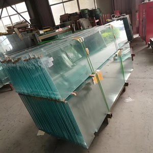 High Quality Clear/Ultra Clear Low Iron Tempered Glass Panel 1-19mm Impact Resistant Toughened Glass for Furniture / Table Tops - Product Image 1