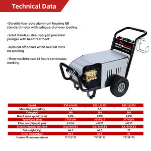 Hidrolavadora Portátil de Alta Presión ZM-1916M para Autos/Cercas/Jardín/Patios/<span class=keywords><strong>Piscina</strong></span> - Product Image 2