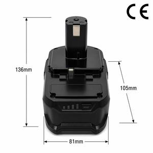Batterie de remplacement au lithium-ion 18V pour outils électriques, remplace P102 P103 P104 P105 P107 P108 P109 P190, compatible avec RYOBI - Product Image 5