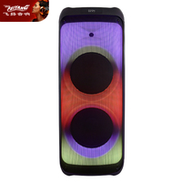 Haut-parleur audio portable actif sans fil Bluetooth professionnel puissant pour DJ, Hifi, OEM, PA, MP3, double 12 pouces, sur chariot