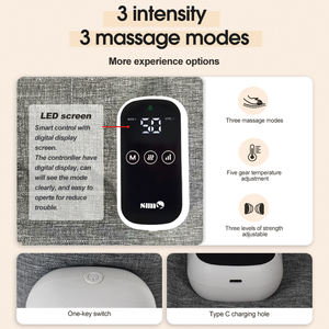 Mesin kompresi kaki penuh tekanan udara nirkabel, pemijat kaki elektronik untuk nyeri betis - Product Image 6