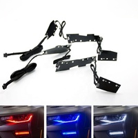 HYML – phare de voiture coloré RGBW DRL, feux de circulation quotidiens pour Chevrolet Camaro 2016-2018, phare de voiture à LED, lumière de rénovation