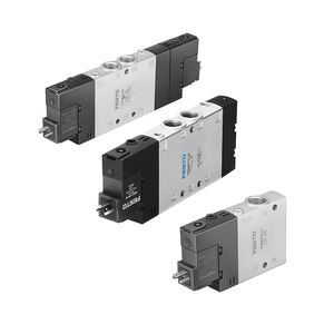 Vanne solénoïde pneumatique <span class=keywords><strong>FESTO</strong></span> <span class=keywords><strong>CPE18</strong></span> 24V DC, référence <span class=keywords><strong>CPE18</strong></span>-M1H-5/3GE-5LJ-3GOL-1/4-QS-8, références 170247, 163141, 163143, 163142 - Product Image 1