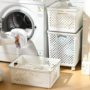 Children's Toy Storage <b>Basket</b> <b>Large</b> Capacity Stackable Rectangle With Handle For Baby Room Organization - Product Image 2