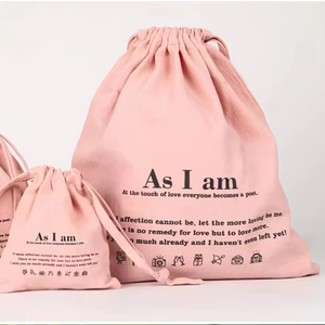 Custom Durable Soft Organic Cotton Tote Draw <b>String</b> Shoe Bag Small Custom Printed Cotton Tote Draw <b>String</b> Shoe Bag - Product Image 1