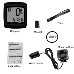 Compteur de vélo filaire étanche à la pluie, appareil de mesure de vitesse pour bicyclette, compteur de vélo, odomètre, capteur de vitesse Mph - Product Image 6
