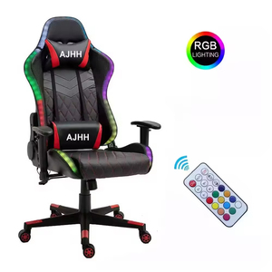 Silla de Juego Ergonómica Reclinable de Cuero Negra para PC, Modelo 5934, en Oferta - Product Image 5