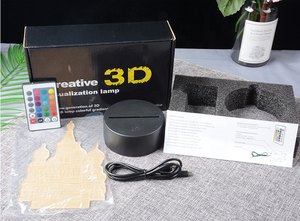 Newish-lámpara de mesa acrílica para decoración de habitación de niños, foto personalizada, ilusión 3D creativa, Base de escritorio, LED de Navidad, luz nocturna - Product Image 5