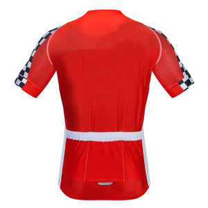Maillot de cyclisme OEM ODM en sublimation, maille ventilée, manches courtes, fermeture éclair, maillot de vélo, personnalisation possible pour uniforme d'équipe - Product Image 2