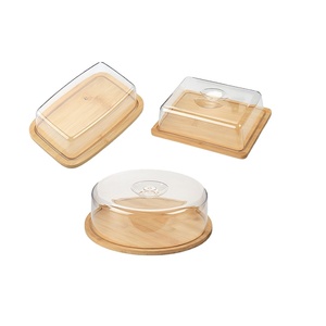 Plateau à beurre en bambou naturel écologique certifié FDA LFGB SGS <span class=keywords><strong>avec</strong></span> couvercle pour la maison, la cuisine, la boulangerie, l'hôtellerie, la restauration, <span class=keywords><strong>anti</strong></span>-<span class=keywords><strong>moisissure</strong></span> - Product Image 6