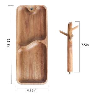 Plateau de rangement en bambou pour bracelets Apple Watch, plateau de rangement en bois avec 3 supports, organisateur suspendu - Product Image 4