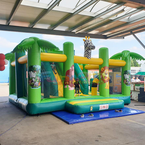 Parque de juegos inflable con temática de la selva, castillo inflable gigante para niños, casa de brinco comercial para exteriores. - Product Image 2