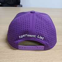 Venta al por mayor personalizado resistente al agua rendimiento deportes Gorras personalizado 5 paneles cuerda láser corte agujero Golf sombreros gorra deportiva