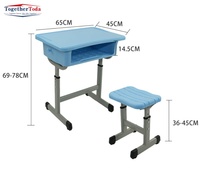 Bureaux et chaises en plastique ABS épaissi pour les écoles primaires et secondaires pour l'apprentissage de la formation pour les étudiants des classes de tutorat