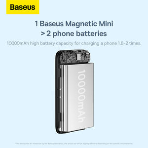 <span class=keywords><strong>Baseus</strong></span> 10000mAh PD 20W Mini <span class=keywords><strong>chargeur</strong></span> Portable <span class=keywords><strong>sans</strong></span> <span class=keywords><strong>fil</strong></span> Charge rapide banque d'énergie magnétique - Product Image 5