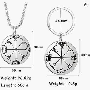 Collier pendentif avec amulettes, le premier Pentacle de Jupiter, salomon, <span class=keywords><strong>King</strong></span>, ensemble de bijoux - Product Image 3