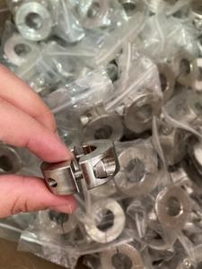 MALAXY Collier d'arbre à alésage hexagonal en deux pièces à double fente Colliers d'arbre de serrage en aluminium Collier d'arbre à double fente - Product Image 4