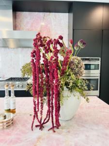 Comptoir <span class=keywords><strong>de</strong></span> cuisine et panneau mural en pierre naturelle rose exotique pour l'immobilier <span class=keywords><strong>de</strong></span> luxe - Product Image 5
