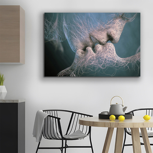 Vendita Calda: Quadro Moderno Astratto <span class=keywords><strong>Bacio</strong></span> a HD per Decorazione Murale, Stampa su Tela per Arredamento Casa - Product Image 3