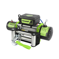 Nouvelle arrivée - Treuil électrique tout-terrain 13000 LBS, capacité de charge élevée, treuil de voiture étanche, câble en acier de 26 m, treuil de récupération