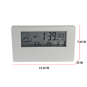 Lớn LCD kỹ thuật số trong suốt LED Đồng Hồ thời tiết với lịch nhiệt độ bàn hiện đại đồng hồ báo thức cho nhà văn phòng - Product Image 6