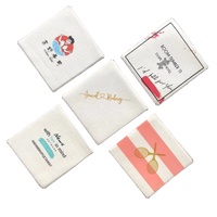 Serviettes à cocktail personnalisées avec logo Serviettes en lin pour boissons Serviettes en papier jetables Airlaid pour bar