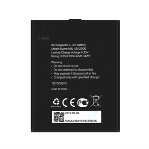 For Neffos NBL-43A2300 2300mAh Premium Repair Grade Replacement <b>Battery</b> C5s TP704A CE RoHS Wholesale Bulk - Product Image 1