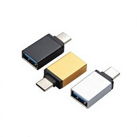 Adaptateur OTG Type-C pour USB 3.0 en alliage d'aluminium, neuf, prend en charge le clavier, la souris, le microphone et la charge rapide pour téléphone portable