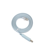Kabel Konsol 1.8M USB RS232 Sampai RJ45 8P8C Warna Biru Datar