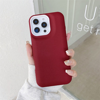 Coque de Téléphone Élégante en Cuir Uni et Simple pour iPhone 16 15 Pro Max 14 Pro, Coque de Protection Anti-Chute 13 12, Nouvelle 11