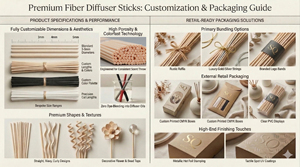 Hotel&Home Hoogwaardige, hoog-permeabele, diffuus rieten geurstokjes op maat, met aroma vezels en gepersonaliseerde kleur. - Product Image 6