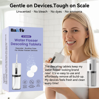 Lot de 6 comprimés nettoyants pour irrigateur buccal, formule détartrante, service OEM de marque privée pour les acheteurs de soins bucco-dentaires en supermarché