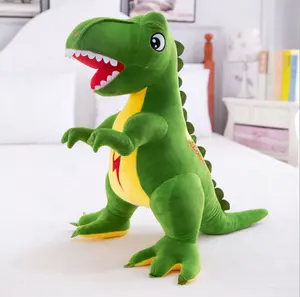 Wholesale Price Custom Soft Souvenir Gift Lifelike Green Dinosaur Stuffed Animal Cute Standing Plush Dinosaur Doll Kids Toys