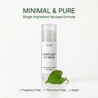 Baume à lèvres en gros au Heartleaf (Houttuynia Cordata) apaisant et nourrissant – Vente en gros, marque privée, fournisseur coréen de soins de la peau